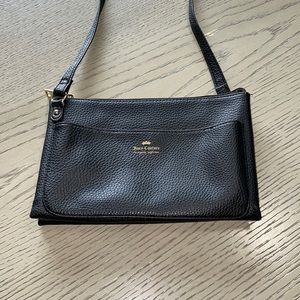 Juicy Couture crossbody black with gold hardware